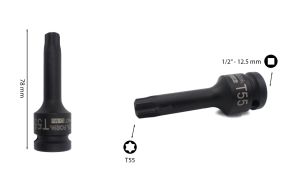 Ceta Form T55 1/2” Havalı Torx Uçlu Lokma Anahtar C68-T55