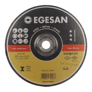 Egesan 230*6*22 A Metal Çapak Alma Taşı