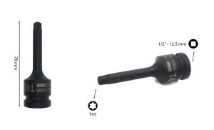 Ceta Form T45 1/2” Havalı Torx Uçlu Lokma Anahtar C68-T45