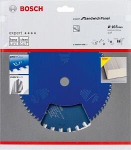 Bosch Expert 165*20 mm 30 Diş Sandviç Panel için Daire Testere Bıçağı 2608644366