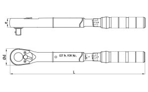 Ceta Form 150-750 Nm 3/4'' Tork Anahtarı D03F-3175