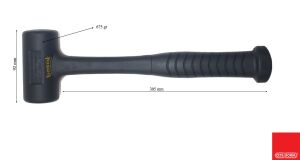 Ceta Form 305gr Geri Tepmesiz Bilyeli Çekiç Ø 45mm L12DB-45