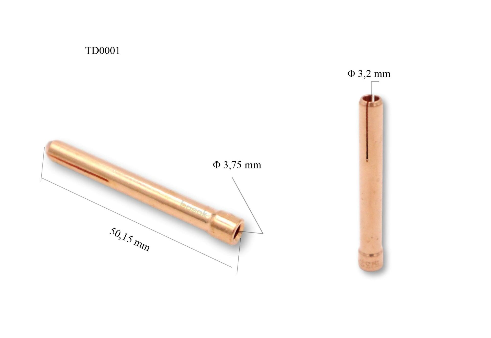 TD0001/32 3,2 mm Collet-Pens Tig 17-18-26 10N25 Trafimet