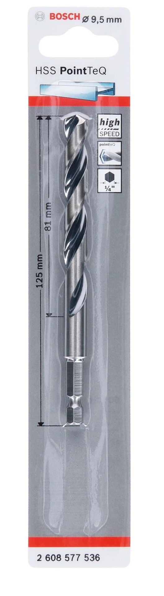 PoinTeQ 9.5mm 1/4 Adap. Metal Matkap Ucu 1'li 26085775236 Bosch