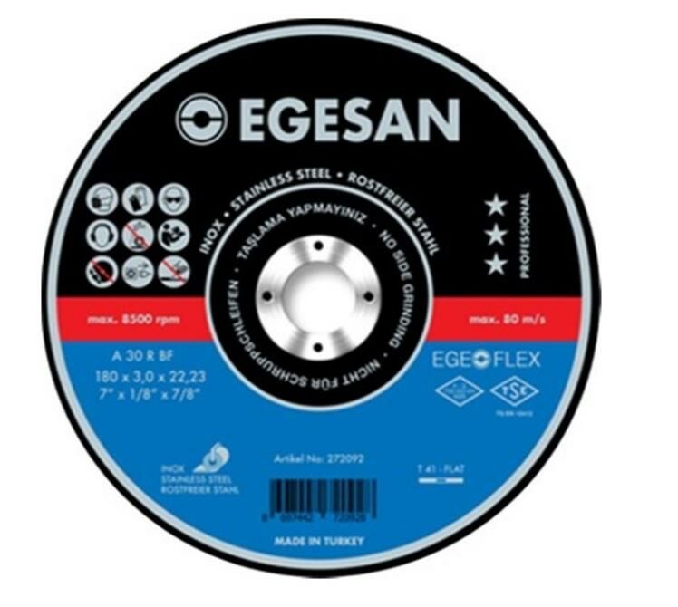 Egesan 180*3*22 İnox Kesme Taşı