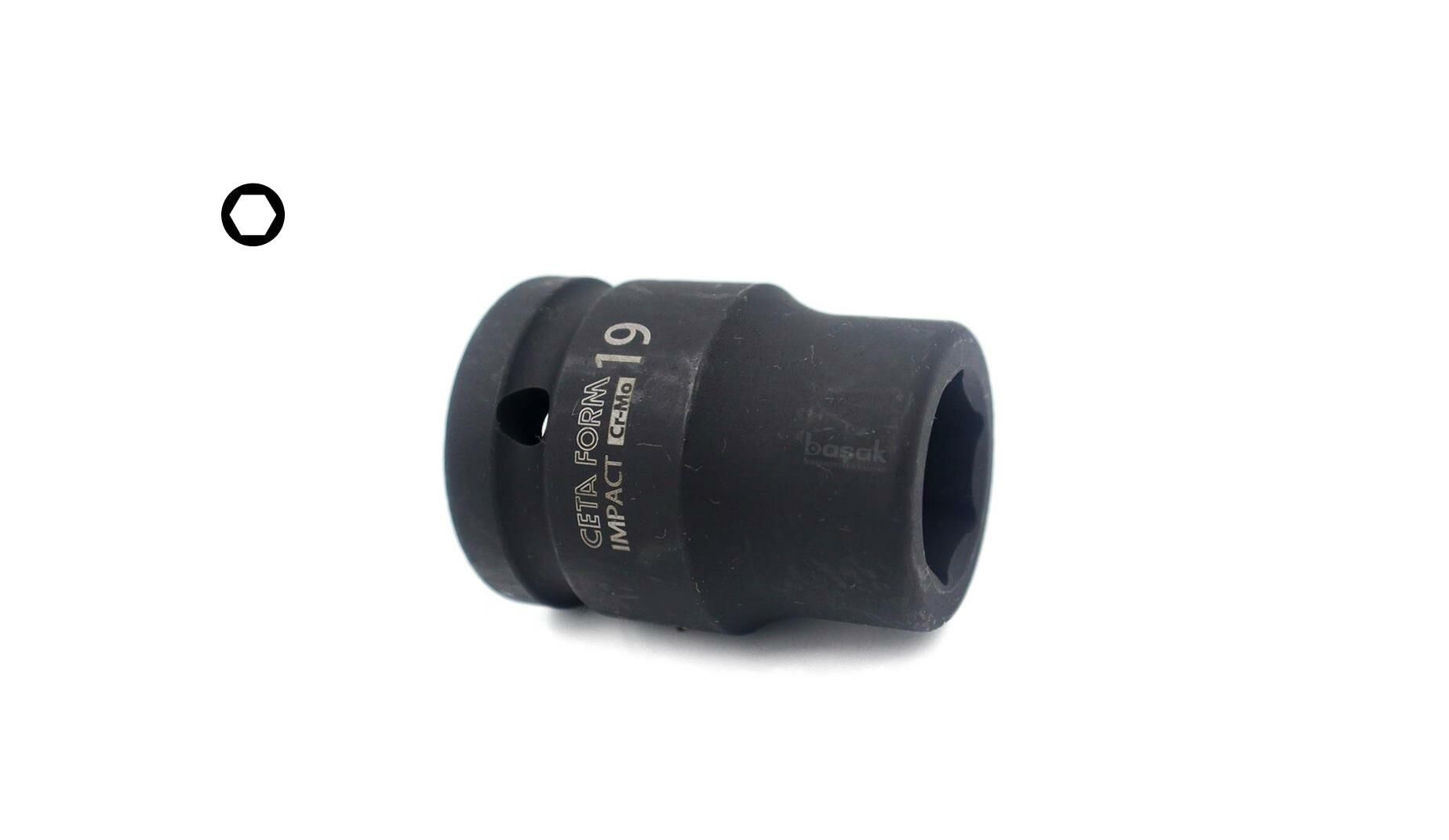 Ceta Form 19 mm 3/4” 6 Köşe Havalı Lokma Anahtar C72-H19