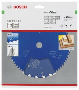 Bosch Ahşap Kesme Daire Testere Bıçağı 190*30 mm 24 Diş Expert 2608644047