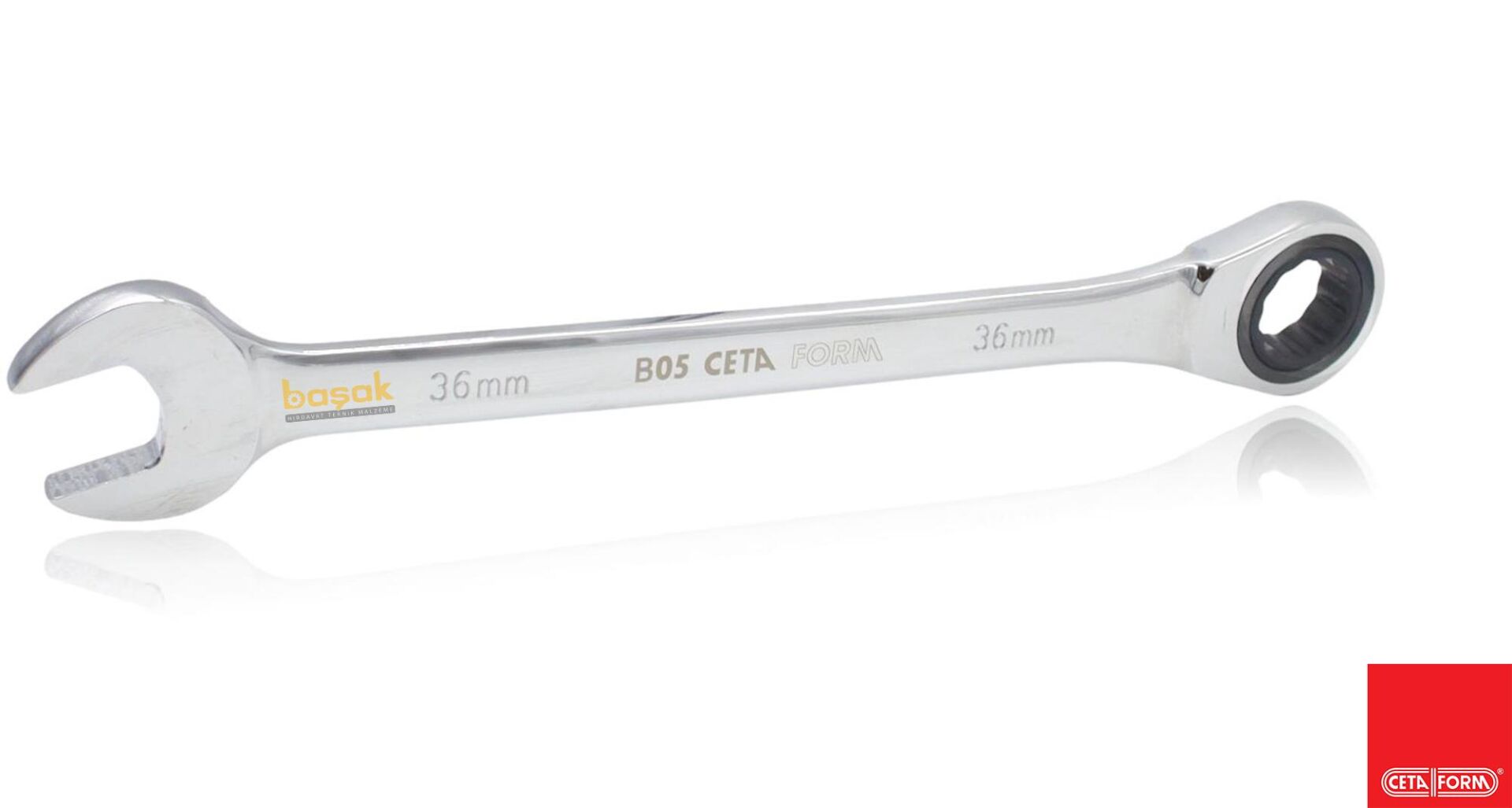 Ceta Form 36 mm Cırcırlı Kombine Anahtar B05-36