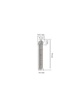 MTE 8,3 mm 90 ° Havşa Freze HSS DIN 335/C