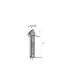 MTE 20,5 mm 90° Havşa Freze HSS DIN 335/