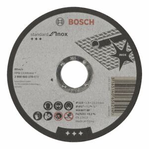 Bosch 115x1,6 mm Standart Inox-Paslanmaz Kesme Taşı 2608603170