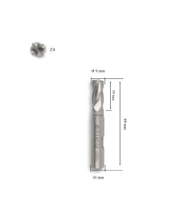 MTE 9 mm Parmak Freze Hss-Co8 DIN 844/B-N