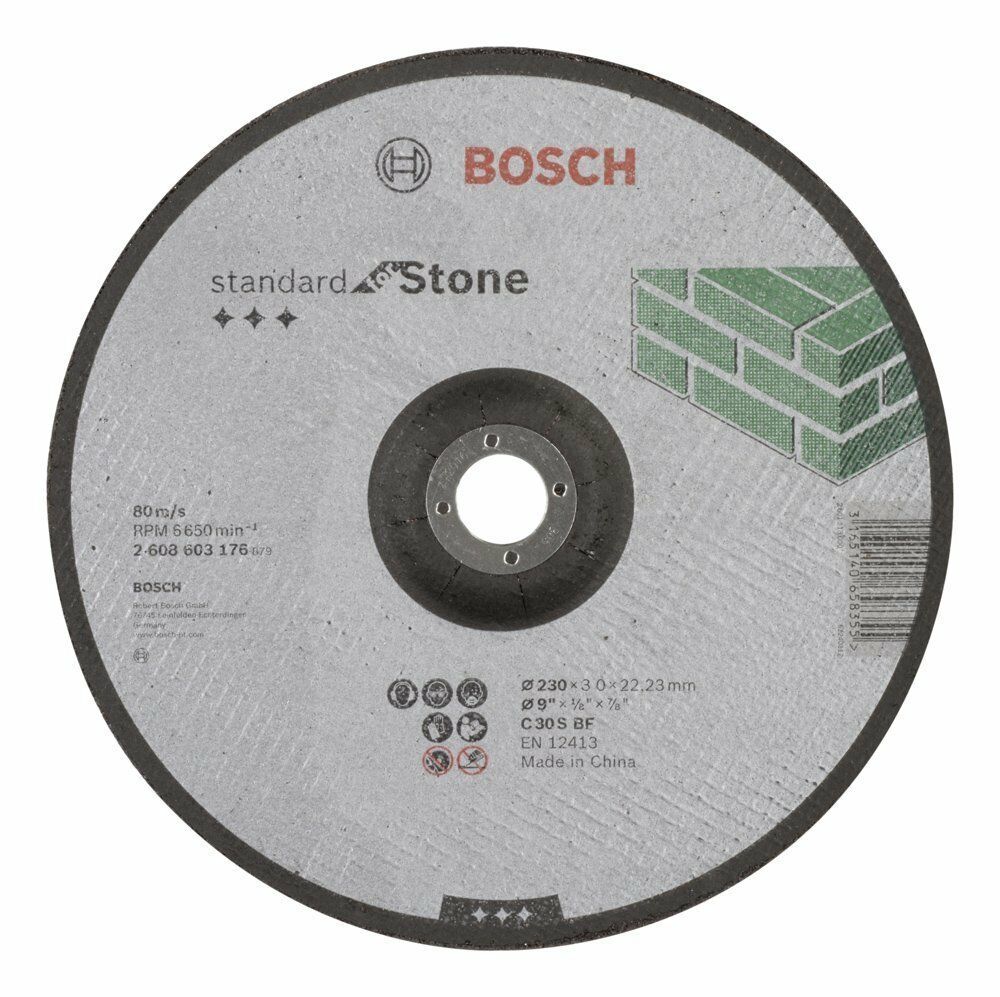 Bosch 230x3 mm Standart Taş-Mermer Kesme Taşı Bombeli 2608603176