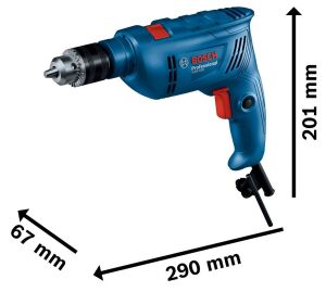 Bosch GSB 600 + 100 Parça Aksesuar Setli Darbeli Matkap