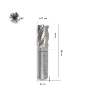 MTE 22 mm Parmak Freze Hss-Co5 DIN 844/B-N