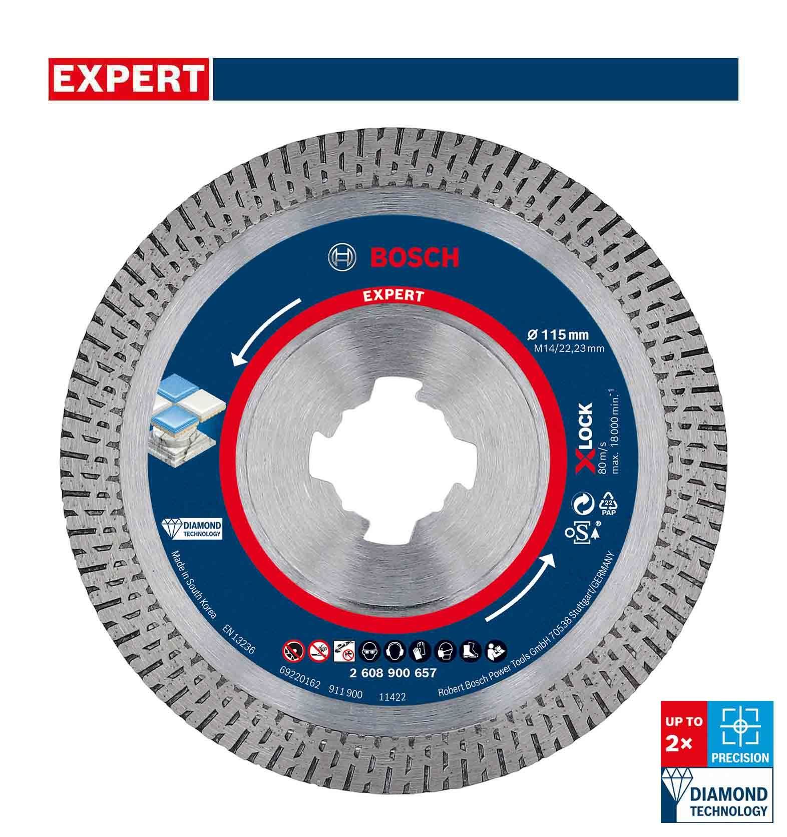 Bosch Expert 115 mm X-Lock Sert Seramik Elmas Kesme Diski 2608900657