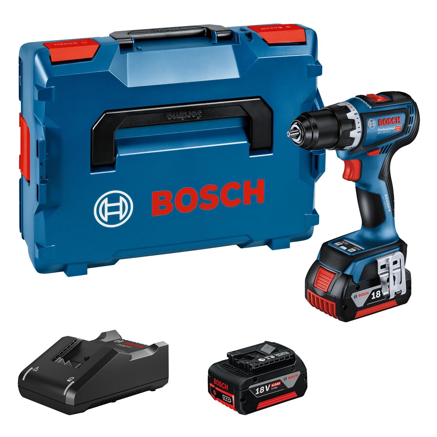 Bosch GSR 18V-90 C Yeni 18V Akülü Vidalama Makinesi 2x5 Ah 06019K6006