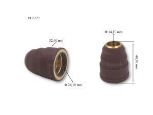 PC0179 S125 Plazma Kesim Nozulu (L : 39,5 mm) Uzun Ömürlü Trafimet