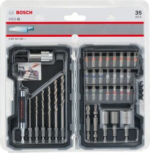 Bosch 35 Parça Metal Matkap Ucu ve Bits Seti 2607017328