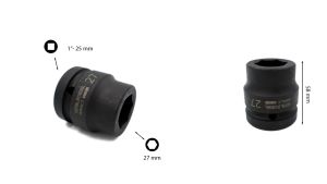 Ceta Form 27 mm 1” 6 Köşe Havalı-Darbeli Lokma Anahtar C82-H27
