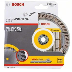 Bosch 125mm Genel Yapı Malzemeleri İçin Elmas Kesme Diski 2608615059