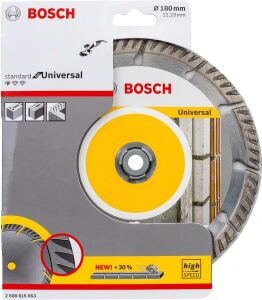 Bosch 180mm Genel Yapı Malzemeleri İçin Elmas Kesme Diski 2608615063