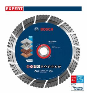 Bosch Expert 230 mm Yapı Malzemeleri Elmas Kesme Diski 2608900663