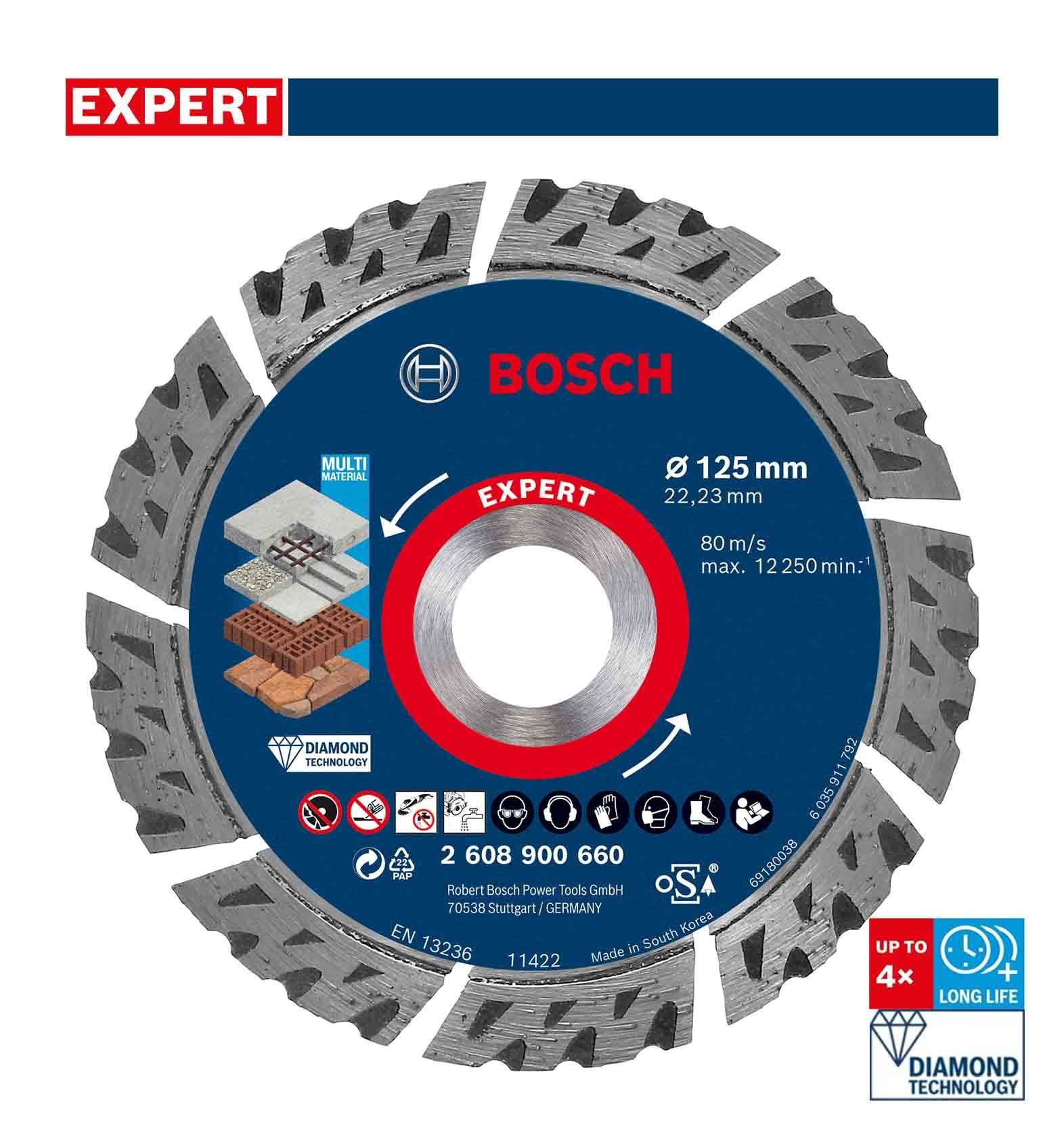 Bosch Expert 125 mm Yapı Malzemeleri Elmas Kesme Diski 2608900660