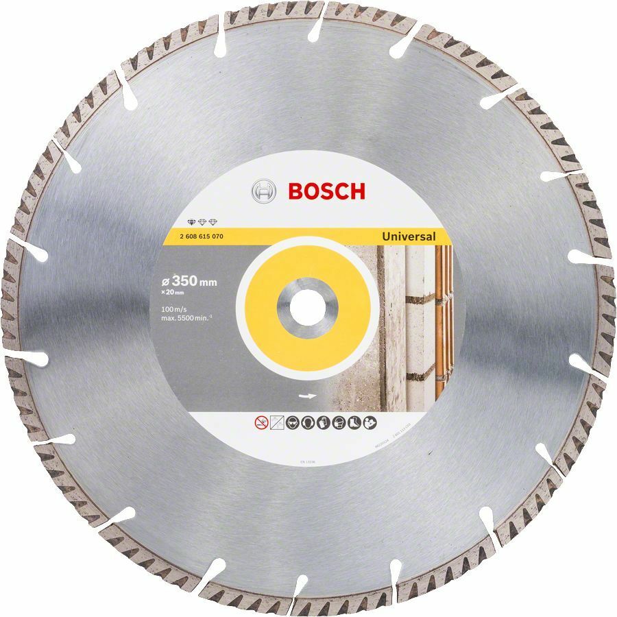 Bosch 250x20mm Genel Yapı Malzemeleri ve Metal İçin Elmas Kesme Diski 2608615070