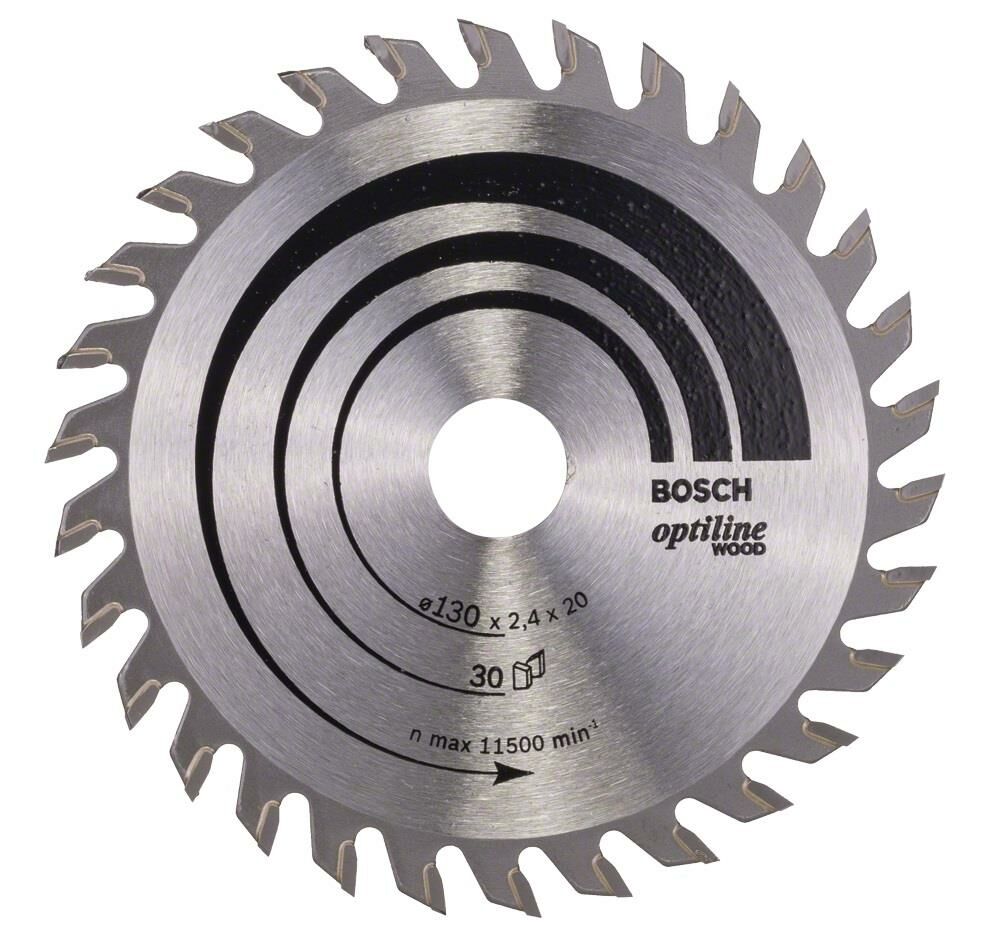 Bosch Optiline 130x20/16 mm 30 Diş Ahşap Daire Testere 2608640583