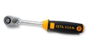 Ceta Form C01-11 1/4” Düğmeli Cırcır Kolu (Kompakt Kafa)