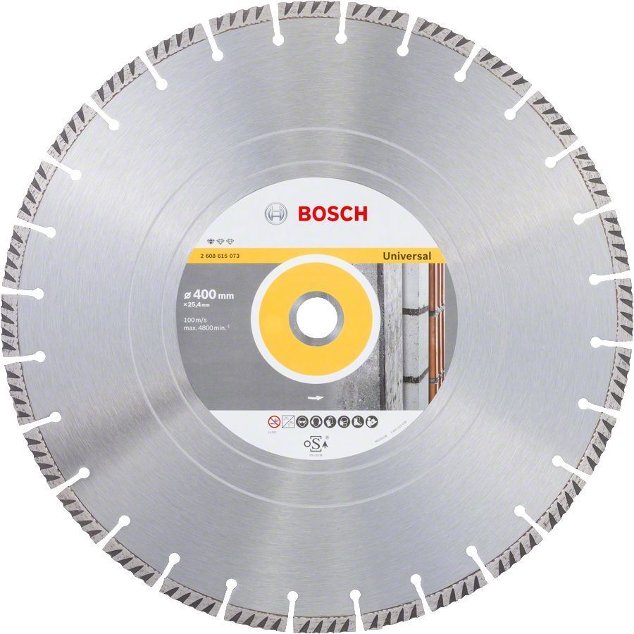 Bosch 400x25,4mm Genel Yapı Malzemeleri ve Metal İçin Elmas Kesme Diski 2608615073