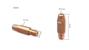 M6 0.8 mm Gazaltı Kaynak Kontak Memesi Zirkonyumlu MD0009/78 Trafimet