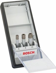 Bosch 3'lü Matkap İçin Seramik Delme Seti 6/8/10*33 mm Kuru Tip 2607017341