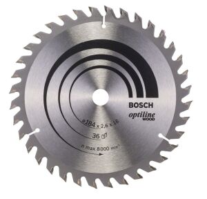 Bosch Optiline Ahşap 184x16 mm 36 Diş Daire Testere Bıçağı 2608640818