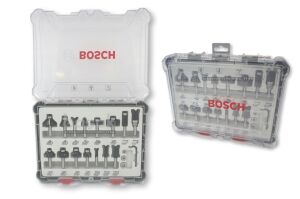 Bosch 15 Parça Karışık Freze Ucu Seti 8 mm Şaftlı 2607017472