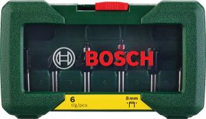 Bosch 6 Parça Freze Seti 8 mm Şaftlı 2607019463