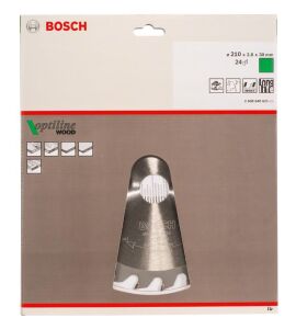 Bosch Optiline Ahşap 210x30 mm 24 Diş Daire Testere Bıçağı 2608640621