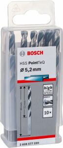 Bosch HSS PointeQ 5,2 mm Metal Matkap Ucu 10'lu 2608577220