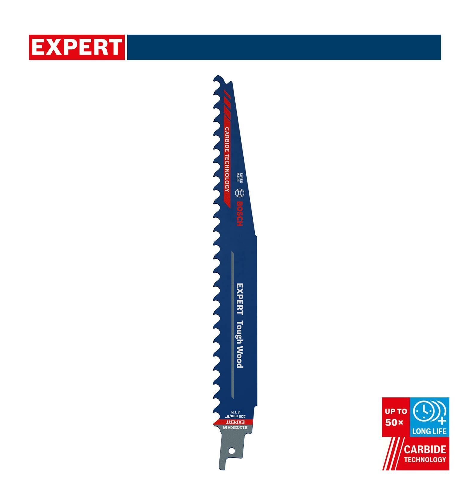 Bosch Expert S 1142 KHM Sert Ahşap 3'lü Panter Testere 2608900404