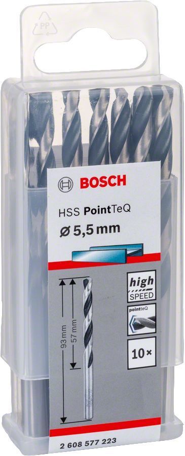 Bosch HSS PointeQ 5,5 mm 10'lu Metal Matkap Ucu 2608577223