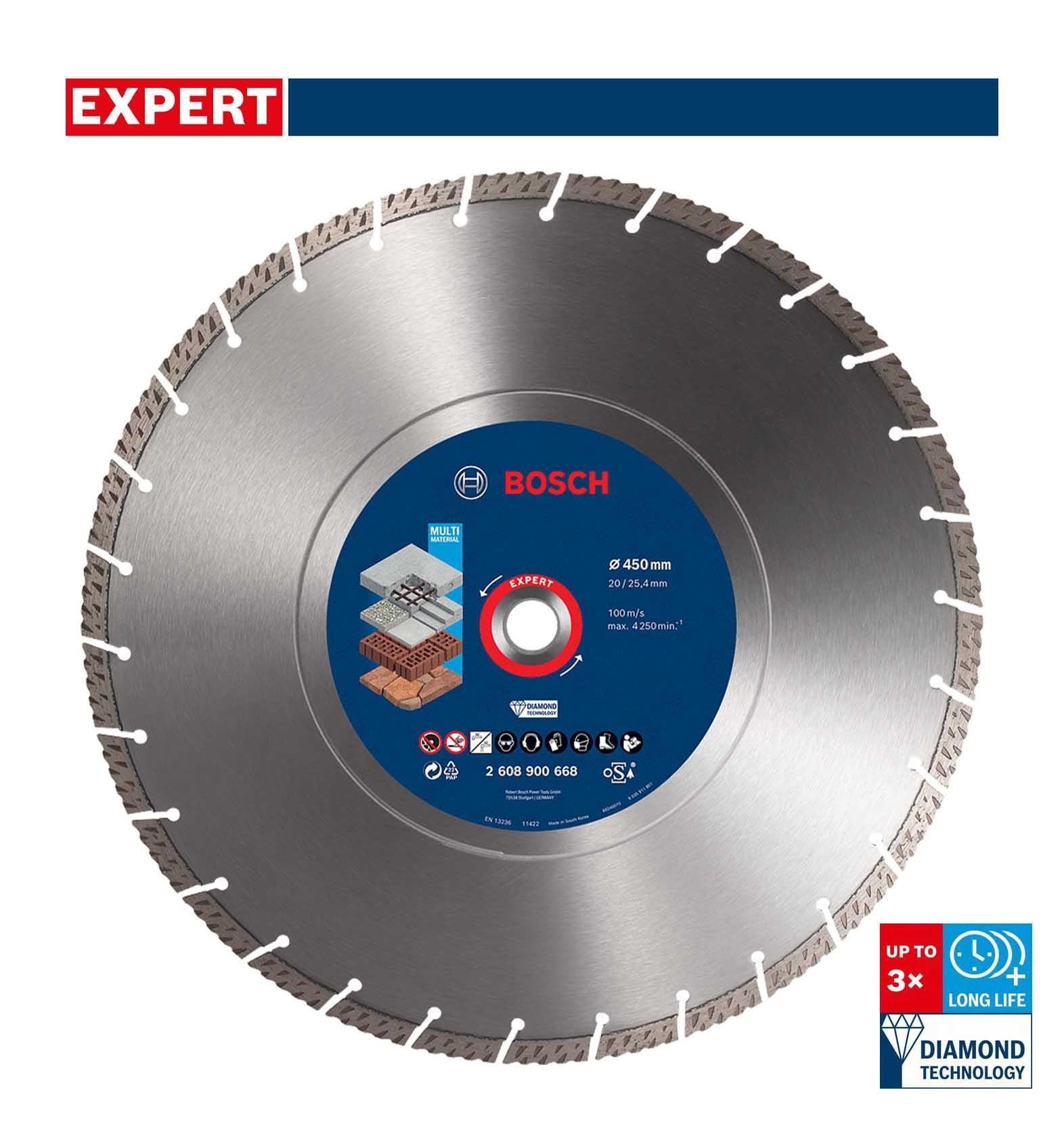 Bosch Expert 450 mm Yapı Malzemeleri Elmas Kesme Diski 2608900668