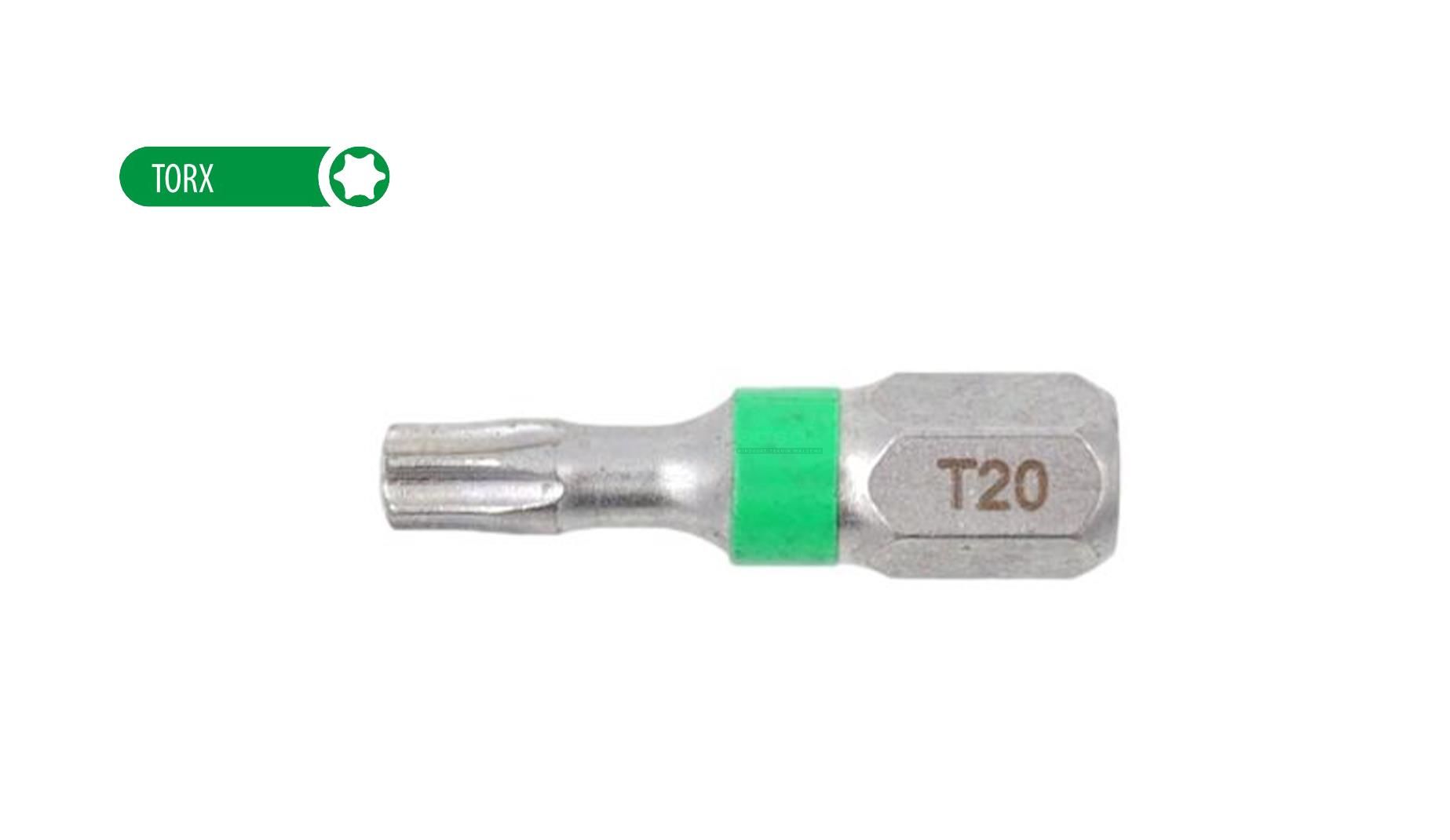 Ceta Form T20 x 25 mm Torx Bits Uç Renk Kodlu CB/808TC