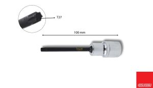 Ceta Form T27L Uzun Tip 1/2” TORX Uçlu Lokma C28S-T27L