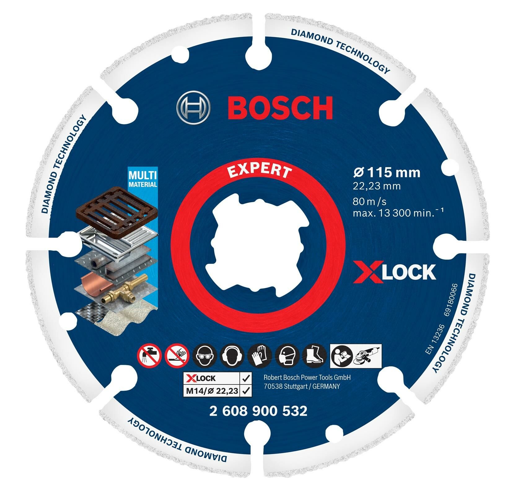 Bosch X-LOCK 115mm DMW Kesme Diski 2608900532