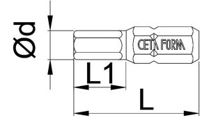 Ceta Form 3,5 x 25 mm Bits Allen (Alyan) Uç CB/1835