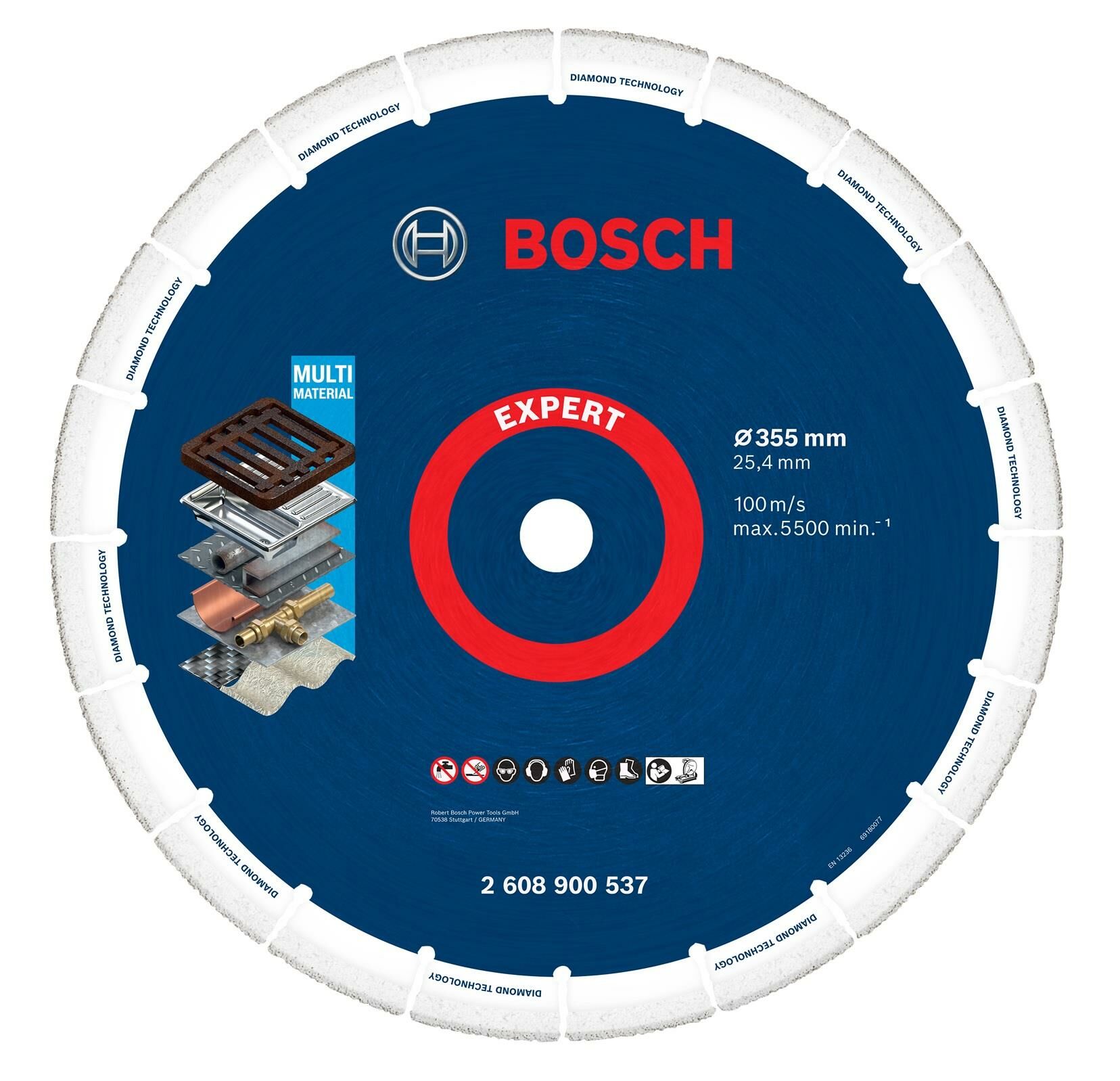 Bosch DMW Metal Kesme Diski 355*25,4 mm 2608900537