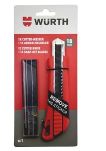 Würth Maket Bıçağı Seti 18mm