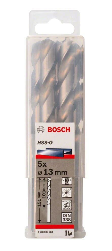 Bosch HSS-G 13 mm Taşlanmış Metal Matkap Ucu 2608595083