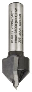 Bosch Standard W V-Kanal Freze Ucu 8x16x45 mm 2608628407